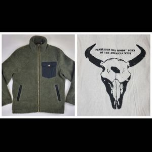 Pendleton Mens Rock River Deep Pile Sherpa Fleece Full Zip Jacket Size M